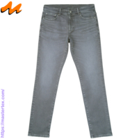 Pantalon décontracté homme MASTER TEXTILE coupe slim, couleur unie, droit, taille mi-haute, en Spandex/Coton, protection UV, respirant, teint en pièce