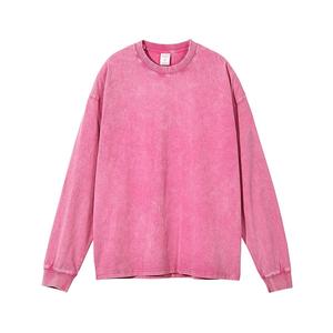 Sudaderas Vintage lavadas con ácido de gran tamaño personalizadas, sudaderas con capucha de talla grande desgastadas de algodón 100% para hombres y mujeres, Invierno informal - Product Image 1