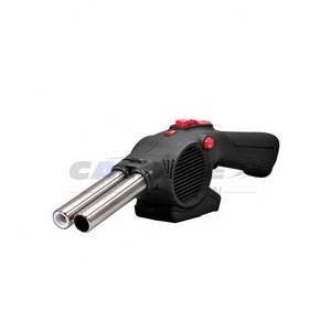 TAIWAN CALIBRE 2-in-1 Dual Flame Turbo Nozzle <b>Lighter</b> & Blower Torch-Portable Metal Design - Product Image 1