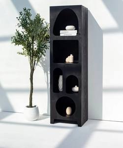 ชั้นวางของสีดำ รุ่น Vandana Altis Solace เฟอร์นิเจอร์เก็บของไม้สไตล์โมเดิร์นมินิมอล - Product Image 3