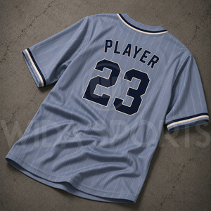 Custom <b>Baseball</b> Jersey 100% Polyester Striped Mesh Breathable Quick Dry Relaxed Fit Unisex Adult Team Uniforms Short Sleeve - Product Image 5