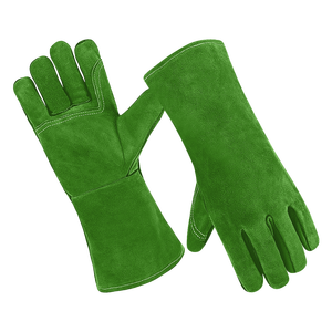 High Heat Resistant Cowhide Split Leather Gauntlet <b>Fire</b> Fighting Safety Gloves <b>Fire</b> Proof Function Hand Protection for Welding - Product Image 6