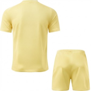 Unisex Soccer Jersey Kit Solid Color Short Sleeve Moisture <b>Wicking</b> Breathable Quick Dry Polyester Adult Uniforms - Product Image 3