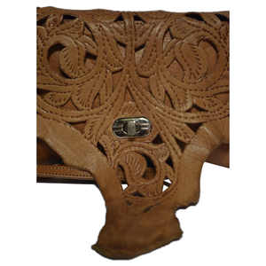 Bolso de Mano Casual y Elegante de la Tienda Biyadina, Diseño Kilim con Patrón Floral, Cuero Genuino de Cordero de Primera Calidad - Product Image 2