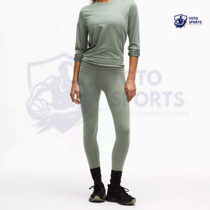 Leggings de Cintura Alta para Mujer, Cómodos, Ajustados, Transpirables, de Tela Suave al Tacto, del Mejor Proveedor, Duraderos, Elásticos, con Logotipo Personalizado Impreso - Product Image 2