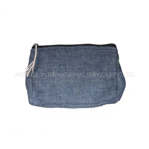 Monedero de cáñamo para mujer, billetera de cáñamo, de fibra salvaje del Himalaya, monedero bordado personalizado, venta al por mayor disponible - Product Image 3