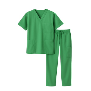 Hospital <b>Scrub</b> <b>Tops</b> Uniform Woven Polyester/Cotton Unisex - Product Image 5