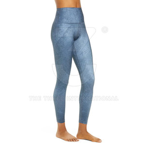 Best Design in <b>Low</b> MOQ Women <b>Leggings</b> High Quality Lightweight Elastic <b>Waist</b> Solid Pattern Workout Casual Smart Trend Style - Product Image 4