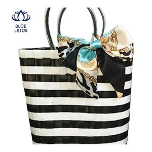BEST SELLING Durable Vibrant Handwoven Plastic <b>Bag</b> Lightweight Durable <b>Tote</b> for <b>Summer</b> Outfits For Daily Shopping - Product Image 1