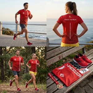 เสื้อนักวิ่งเหตุการณ์ผ้าน้ำหนักเบาสำหรับกิจกรรมกีฬา - Product Image 3