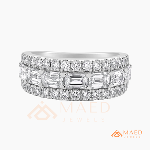 925 Sterling <b>Silver</b> Moissanite <b>Eternity</b> Band <b>Ring</b> Iced Out Wedding Anniversary Stackable Luxury Jewelry USA Trending Gift Womens - Product Image 5