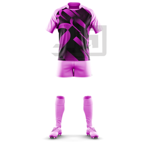 Maillot et short de rugby imprimés haut de gamme, en tissu respirant et anti-vent, respectueux de l'environnement, col en V, personnalisable pour équipe - Product Image 5