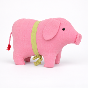 Juguete de Peluche de Cerdo Rosa Suave Ecológico con Relleno de Fibra de Seda y Material de Algodón Tejido a Mano para Decoración de Habitaciones Infantiles y Regalo de Cumpleaños - Product Image 4