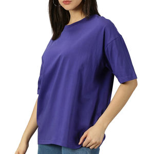 Camiseta de Verano para Mujer, Holgada, Transpirable, con Logotipo Personalizado, Impresión Digital DTF, Estilo Urbano, Algodón de Alta Calidad, 180g, OEM - Product Image 1
