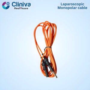 <b>Laparoscopic</b> Monopolar Orange cable 8mm/ 300cm Manual <b>Laparoscopic</b> <b>Instruments</b> Surgical <b>Instrument</b> Set - Product Image 3