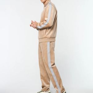 Vêtement de sport d'hiver en velours mélangé coton, sur mesure, deux pièces, pour homme, qualité supérieure, vente en gros d'usine - Product Image 5