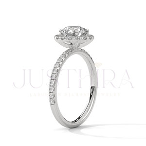 Elegant Design 14k Rose Gold Plating Engagement <b>Ring</b> Classic Proposal <b>Ring</b> With Round Cut Moissanite Diamond Wedding Jewelry - Product Image 4