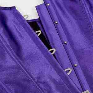 Corsé de lona de cuero negro personalizado, clásico, con varillas de acero, top moldeador de cintura, corsé de bondage, corsés de tela no tejida - Product Image 5