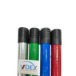 Palo de escoba recubierto de PVC a rayas de Color, precio al por mayor, uso doméstico común, mango de escoba recubierto de PVC - Product Image 2