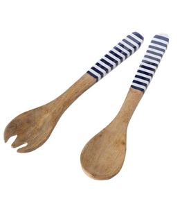 Juego de cubiertos de madera hechos a mano de primera calidad con asas decorativas Cucharas y tenedores de alta calidad para comedor en casa y restaurante - Product Image 1