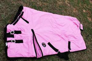 Couverture d'extérieur pour chevaux de haute qualité, personnalisable, imperméable, respirante, en nylon ripstop, produit équestre - Product Image 3