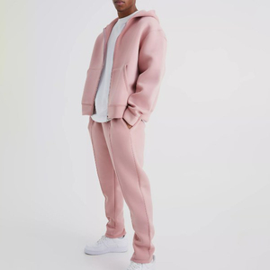 ชุดวอร์มผ้าฟลีซเทอร์รี่ลำลอง โพลีเอสเตอร์/คอตตอน สวมใส่สบายสำหรับผู้ชาย ฤดูหนาว ลายพิมพ์  รับสกรีนโลโก้  ชุดแทรคสูทสีพื้น - Product Image 5