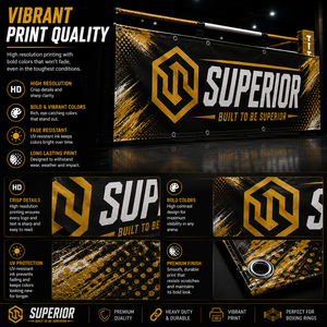 Custom Event Boxing Ring Side <b>Banner</b> for Promotional Displays Sponsorship Recognition Brand Awareness Campaigns - Product Image 1