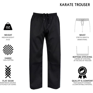 Pantalon de Kung Fu, pantalon d'arts martiaux, pantalon traditionnel chinois pour l'entraînement au Wushu, taille élastique - Product Image 4