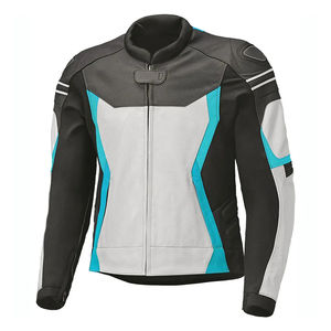 Chaqueta de Motociclismo de Cuero Vacuno Puro Personalizada para Hombre 2026, con Protecciones CE, Chaqueta de Cuero Genuino Impermeable y Resistente al Viento - Product Image 1