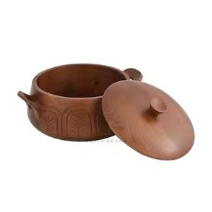 Boîte à chapati en bois contemporaine, conteneur de rangement pour pain et roti - Product Image 3