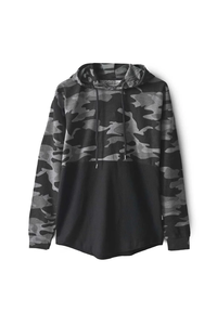 เสื้อฮู้ดดี้ SOSH 4 ลายพรางสำหรับผู้ชาย แบบถักลายวาฟเฟิล - Product Image 6