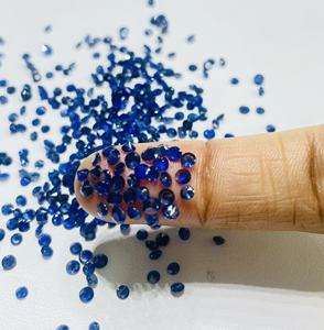 พลอยไพลินสีน้ำเงินคุณภาพเยี่ยม 100% จากธรรมชาติ ขนาด 2-3 มม. รูปทรงกลม สีน้ำเงินรอยัล สำหรับทำเครื่องประดับ - Product Image 3