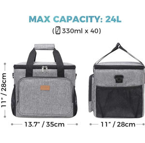 Sac isotherme réutilisable personnalisé imprimé, grand sac fourre-tout portable, sac isotherme pour le déjeuner - Product Image 2