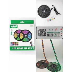 ไฟ LED สร้างบรรยากาศ 5 เมตร พร้อมรีโมทและควบคุมผ่านแอป สำหรับตกแต่งห้อง - Product Image 1