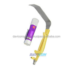 INSTRUMENTS de chirurgie plastique TEBBETTS FIBER optique avec lumière LED rétracteur de poitrine 150mm x 30mm lame extrémité lisse - Product Image 5