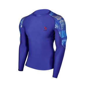Solid Trader Rashguard à manches longues, haute élasticité, couche de base, anti-humidité, durable, pour entraînement, musculation, exercice et activités de plein air - Product Image 1