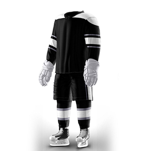 New 2026 Heat-Transfer Printed Ice Hockey Jersey Uniform Custom Team Name 100% Polyester Quick Dry Unisex Sports Wear Wholesale - Product Image 4