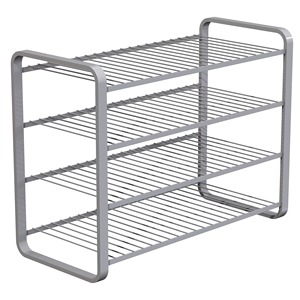 Organisateur de chaussures en métal thermolaqué à plusieurs étagères – Meuble à chaussures moderne en métal pour un rangement gain de place - Product Image 2