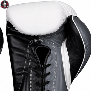 Gants de boxe légers et durables, ajustables, bicolores, avec logo personnalisé et marque privée, pour l'entraînement de combat – Fournisseur de qualité - Product Image 6
