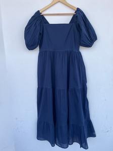 À la mode indien bloc imprimer femmes filles pur coton Maxi robe décontracté été soirée longue Midi en vrac motif naturel chaud! - Product Image 3