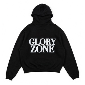 Sudadera con capucha y cremallera Glory Custom Oversized Acid Wash 100% algodón con estampado gráfico DTG, tela de alto gramaje para ropa urbana unisex. - Product Image 2