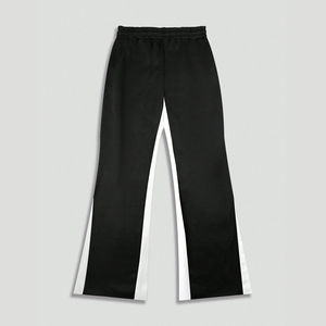 Pantalones Deportivos Anchos para Hombre, Estilo Y2K, Color Negro, con Estampado de Estrellas y Llamas Blancas, Estilo Hip Hop, Casuales, 100% Algodón - Product Image 2