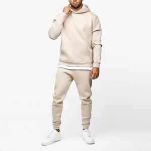 Conjunto Deportivo Casual de Invierno para Hombre, Talla Grande, Resistente al Viento, Transpirable, Pantalones Deportivos y Sudadera con Capucha, Logotipo Personalizado, 100% Algodón Orgánico - Product Image 1