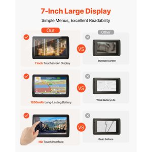 Navigatore GPS con Schermo Touch da 7 Pollici, Aggiornamenti Mappe a Vita, Guida Vocale Passo dopo Passo, Sistema di Navigazione Wince OS con Funzione Radio - Product Image 4