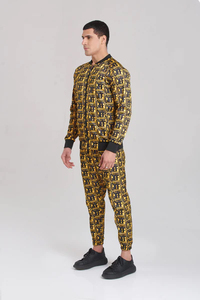 Ensemble de sport unisexe de haute qualité 2026 PA Angel, survêtement tendance avec logo en relief, pantalon à fermeture éclair, décontracté pour adulte, imprimé à pois animaliers - Product Image 3