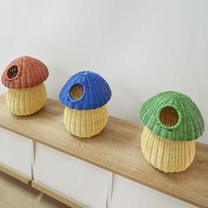 Panier en rotin en forme de pomme, super affaire, paniers de rangement tressés à la main, décoration de chambre de bébé garçon - Product Image 6