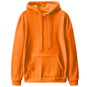 Sudadera con Capucha Oversize de Manga Larga, Felpa, Unisex, Color Negro Sólido, para Invierno, Algodón, Resistente al Viento, Estilo Urbano - Product Image 3