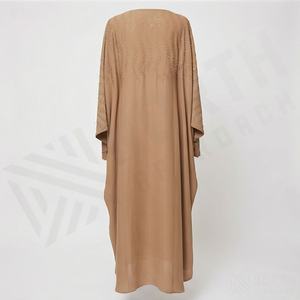 Abaya longue pour femmes, nouvelle conception, couleur personnalisée, travail de pierres, vente en gros, robe musulmane élégante à manches chauve-souris, Abaya brillante - Product Image 2