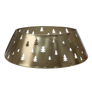 Collarín para árbol de Navidad dorado, collarín metálico para árbol de Navidad, collarín recortado para árbol de Navidad, recorte de pino para árbol de Navidad - Product Image 6