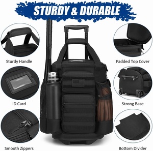 Bolsas de Beisebol de Alta Qualidade Rajput Group: Preço de Fábrica, Poliéster, Capacidade de 50-<span class=keywords><strong>70L</strong></span>, Secagem Rápida, Confortáveis, Serviço OEM, Atacado - Product Image 1
